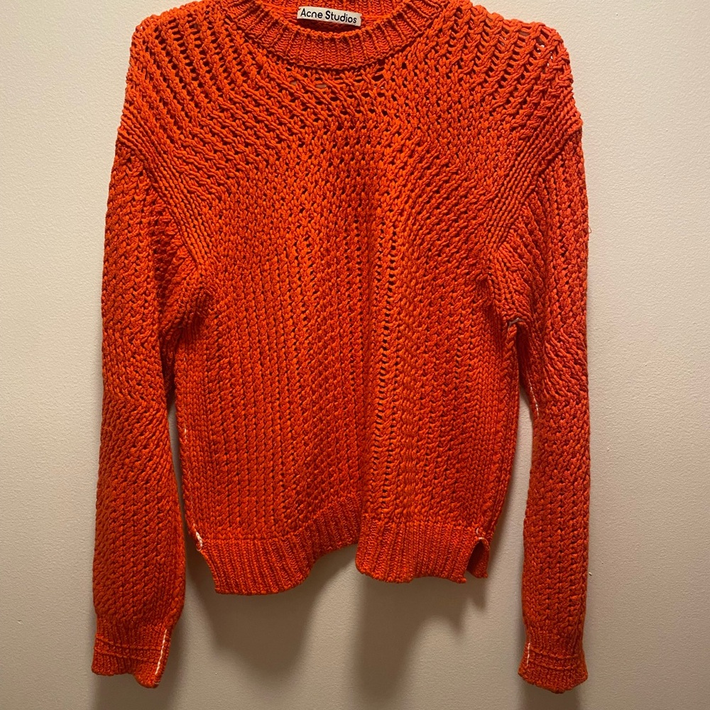 Acne Red Knit Sweater